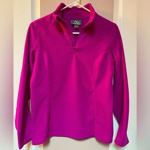 Aspen fuchsia 3/4 quarter zip warm pullover